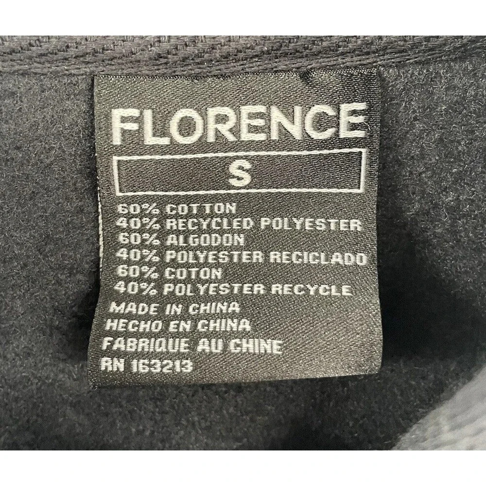 Florence Marine X Men's Nui Loa Hoodie Surf Sweatshirt Fleece Black Size Small - Picture 6 of 7